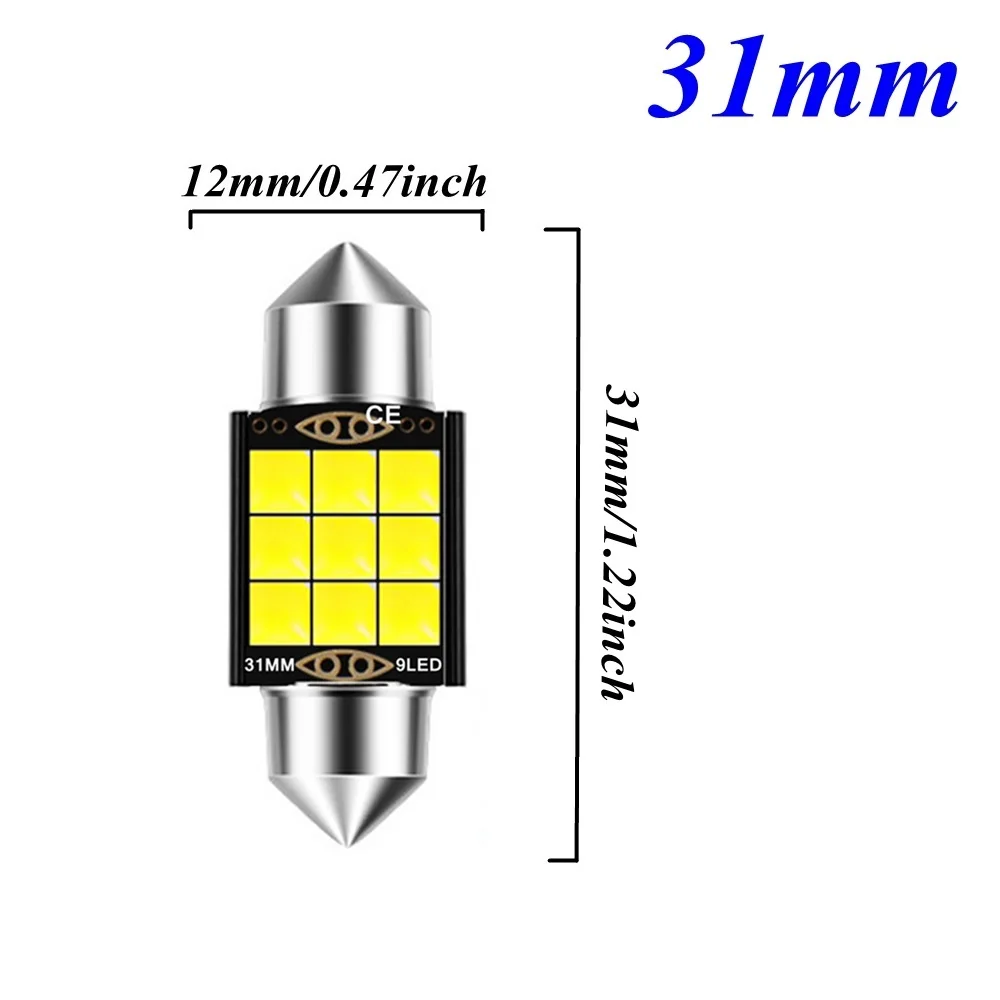 

4 шт., лампы C5W для внутреннего освещения, 31 мм, 36 мм, 39 мм, 41 мм, C10W, C3W