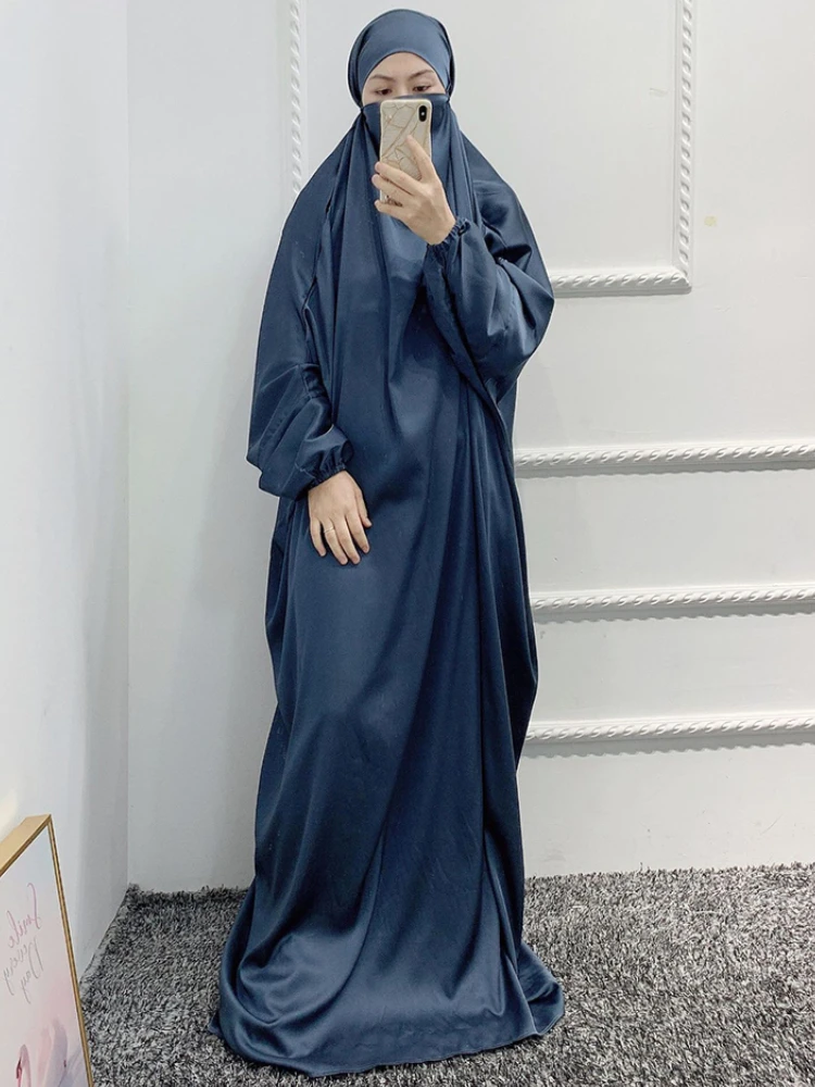 

Prayer Garment Dress Women Eid Muslim Hijab Ramadan Jilbab Abaya Long Khimar Full Cover Ramadan Gown Abayas Islamic Robe Niqab