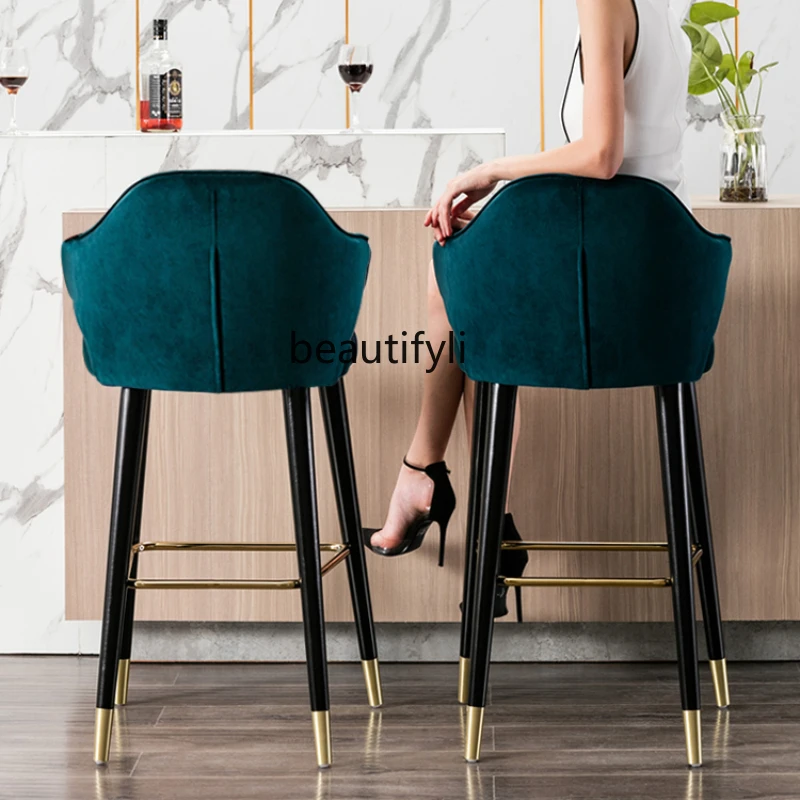 

CXH American Country High Chair Nordic Bar Chair Fashion Modern Italian Home High Stool