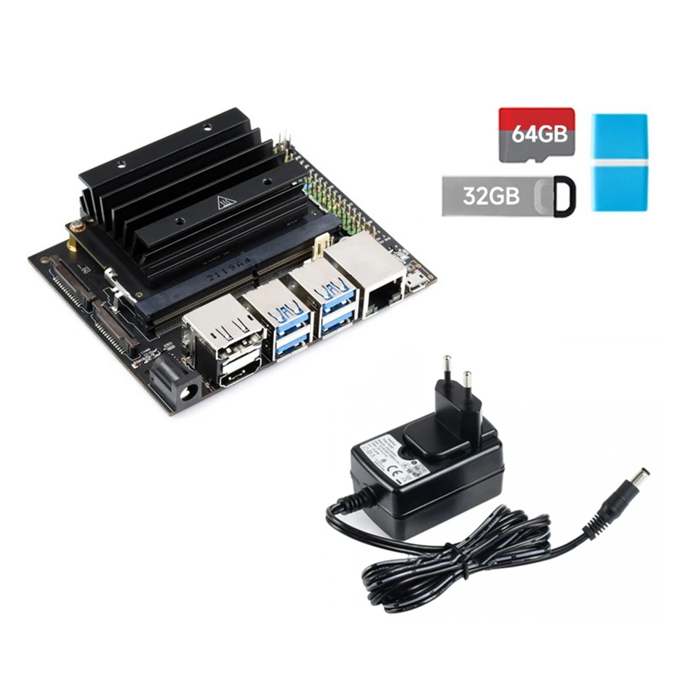 

For Nano 4GB+16G EMMC Kit with Core Board+Heat Sink+32G USB Drive+64G SD Card+Card Reader+Power EU