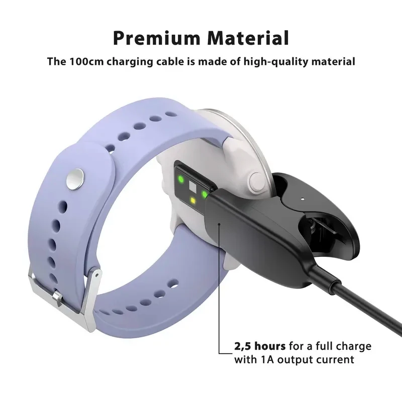 Фото Зарядное устройство-кабель USB 1M с клипсой для Suunto 5 Peak/Ambit 1 2 3/Suunto Core/Suunto 3 Fitness/Traverse/Kailash №4