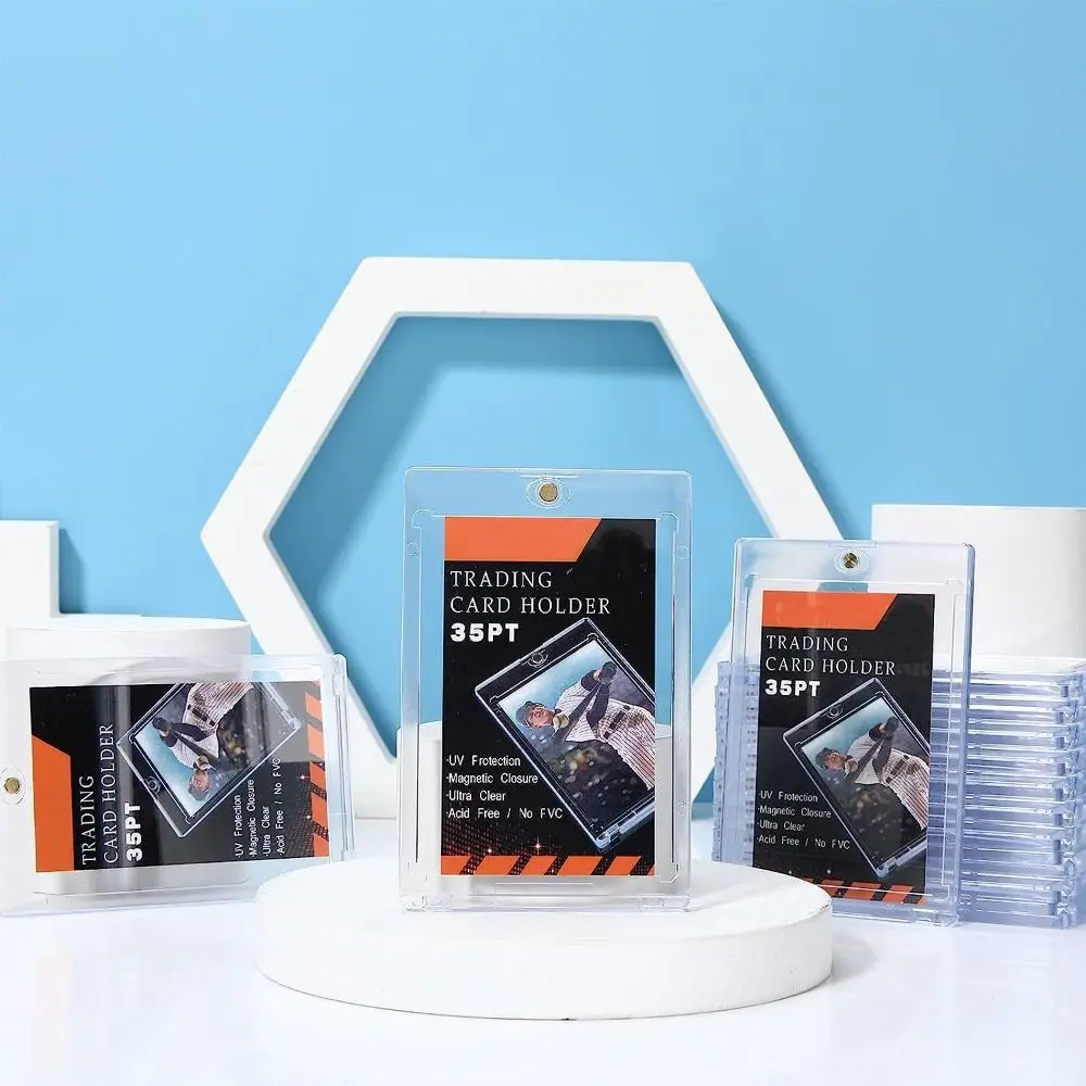 

2/5/10 pieces Transparent Beikaka Bricks Plastic 35PT Card Brick Star Card Storage