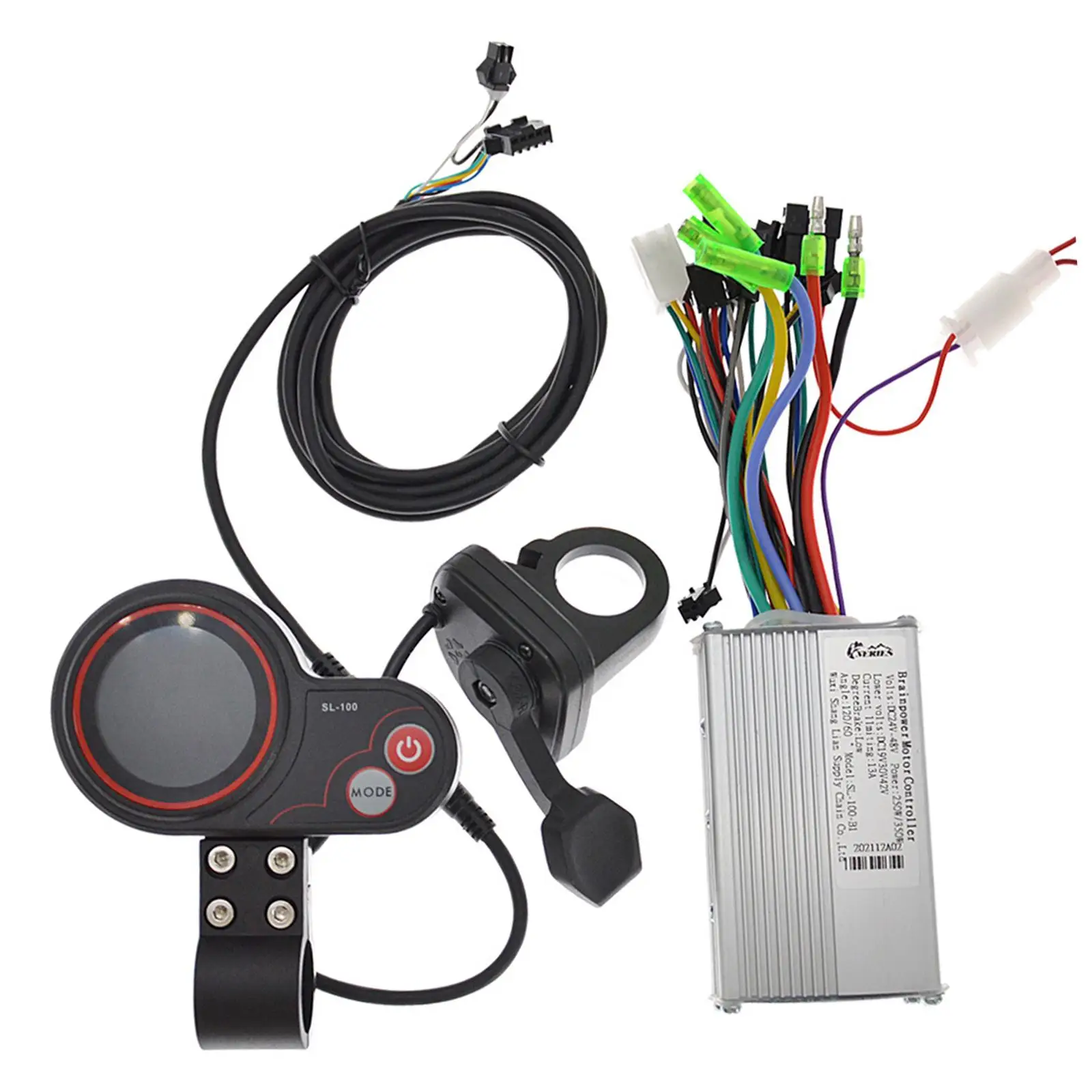 E-Bike Electric Scooter Brushless Hub Motor Controller with Color LCD 250W/350W Thumb Throttle Kit |