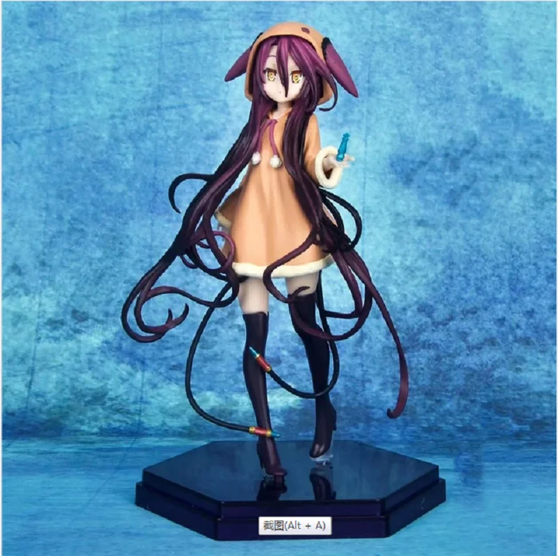 

NO GAME NO LIFE Anime Figure Shiro Cat Bunny Sexy Girl PVC Action Figure Collection Model Toys Gifts