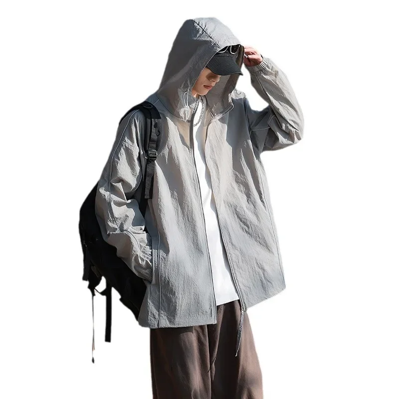 Мужская Летняя Защитная куртка новинка 2024 быстросохнущая тонкая свободная