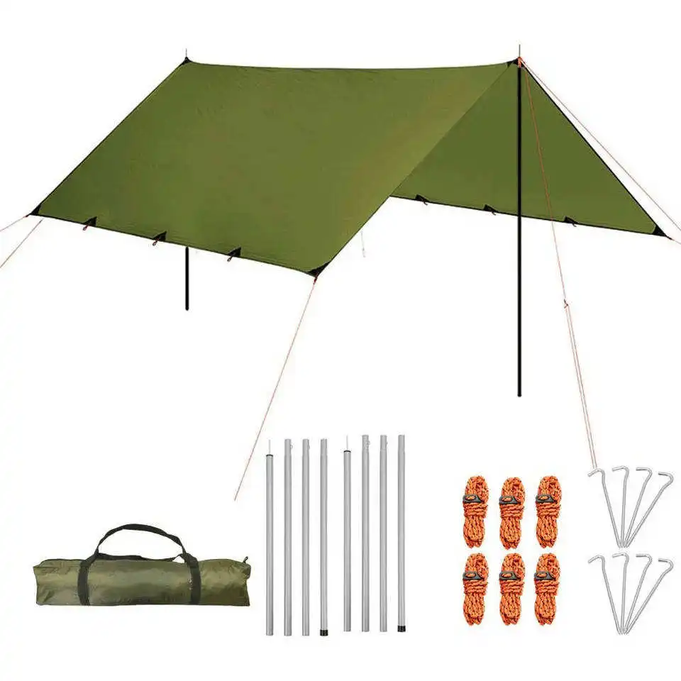 

5-8 Person Outdoor Canopy Tent Custom Portable Travel Picnic Waterproof Beach Sun Shelter Camping Awning Tarp Tent