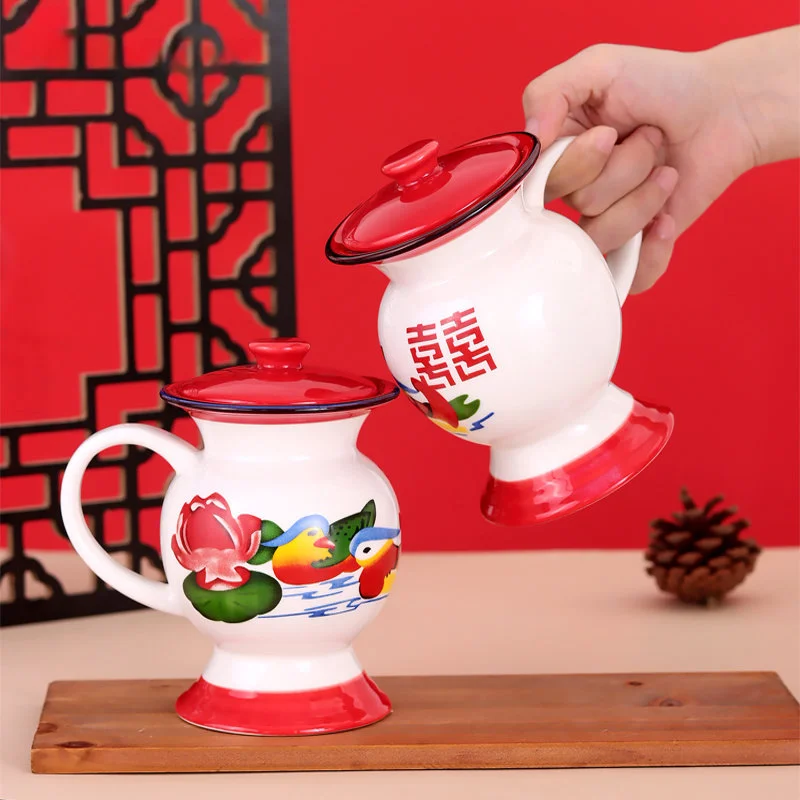 350ml Creative Ceramic Drinkware Coffee Mug Chinese Retro Water Cup Funny Office Coffee Milk Tea Cup Christmas Gifts