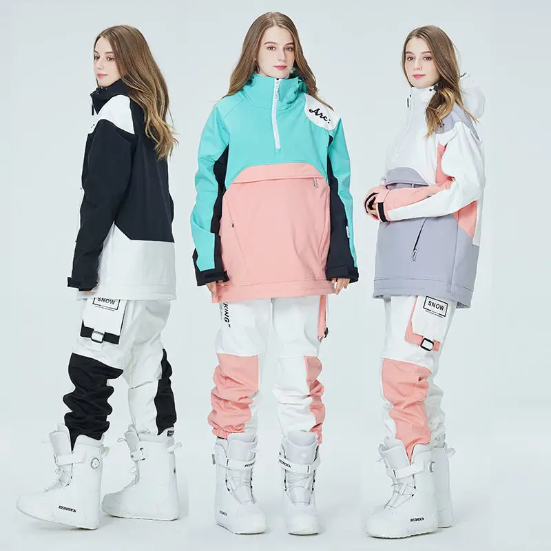 

High quality men's and women's outdoor skiing suits windproof, waterproof, thickened and warm mountain skiing suits