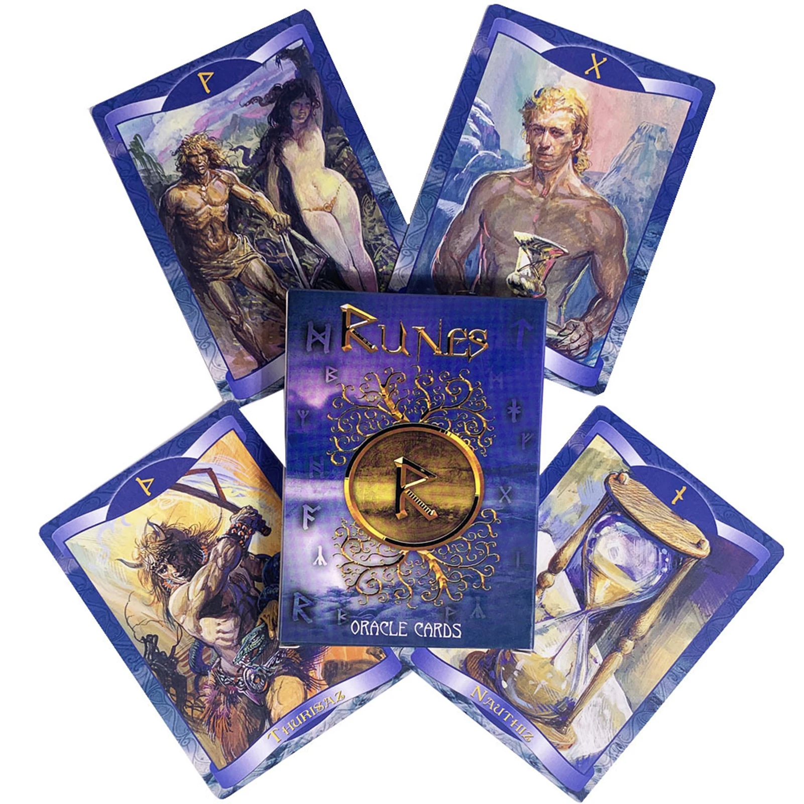 

Tarot Card Prediction Divination Board Game Party Divination Runes Oracle Card Poker Gift Full English Tarot English Version