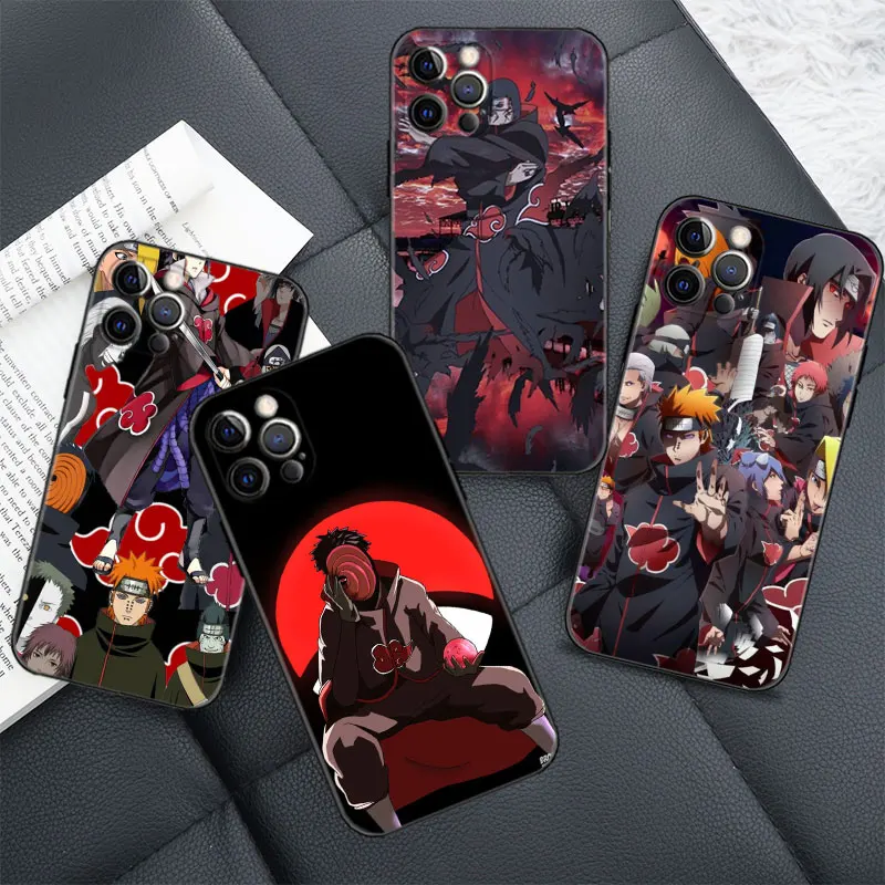 

Phone Case For iPhone 13 12 11 Pro Max 7 8 6 6S Plus 5S XS Max XSMax XR X SE2020 13 12 Mini Coque Akatsuki Feel The Pain Naruto