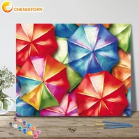 chenistory paint by number colored umbrella drawing on canvas gift diy pictures by numbers scenery kits handpainted art home dec