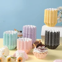 50pcs macaron cupcake paper cups cupcake liner baking muffin box cup case party tray cake decorating tools party decorations