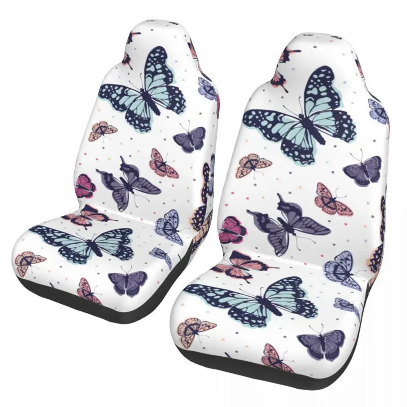 

Butterfly Pattern Universal Car Seat Cover for most cars For SUV Colorful Butterflies Car Seat Covers Polyester Fishing