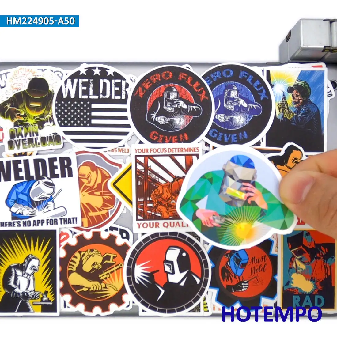 

20/30/50PCS Welder Stickers Retro Welding Worker Funny Decals for Laptop Phone Luggage Bike Motorcycle Car Guitar Helmet Sticker