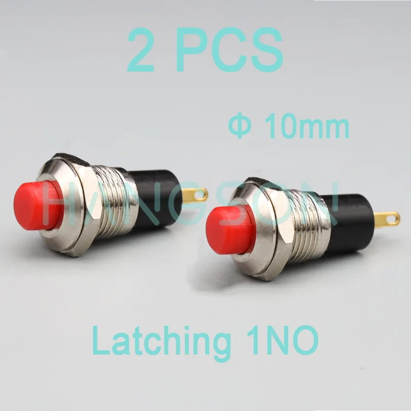 

Пластиковые кнопки PBS-110 PB05A красные 3/5 шт