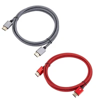 1 pc 8k hdmi compatible 2 1 cable ultra high speed 4k 120hz braided cord cable compatible with ps5 ps4 projector tv cable