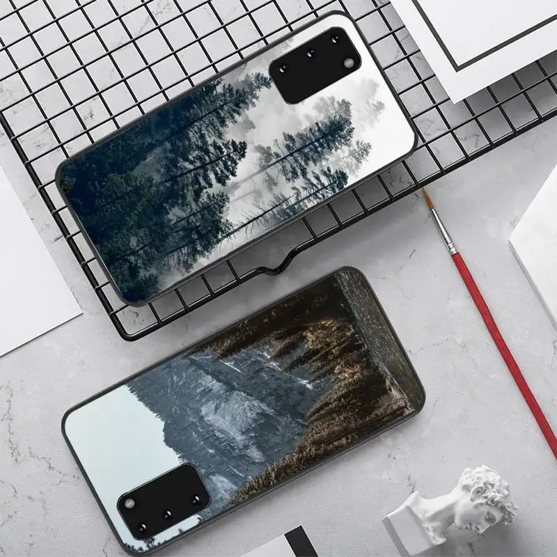 

Mountain Forest Phone Case for Samsung S20 lite S21 S10 S9 plus for Redmi Note8 9pro for Huawei Y6 cover