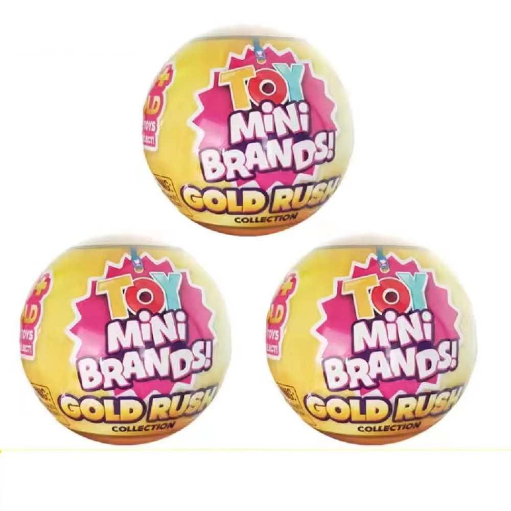 golden ball 5 Surprise ball  Mini Brands Capsule  Collectible Toy Anime Figure Toys Birthday Surprise Kids Gift
