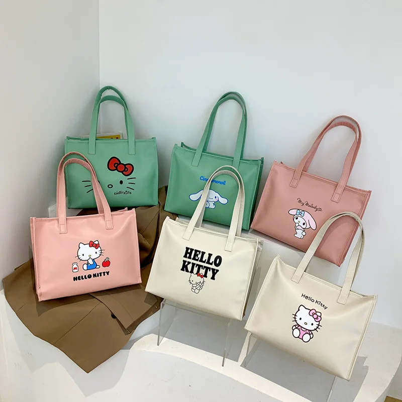 Сумка для пикника Sanrio из ПУ кожи водонепроницаемый саквояж хранения Мелоди и