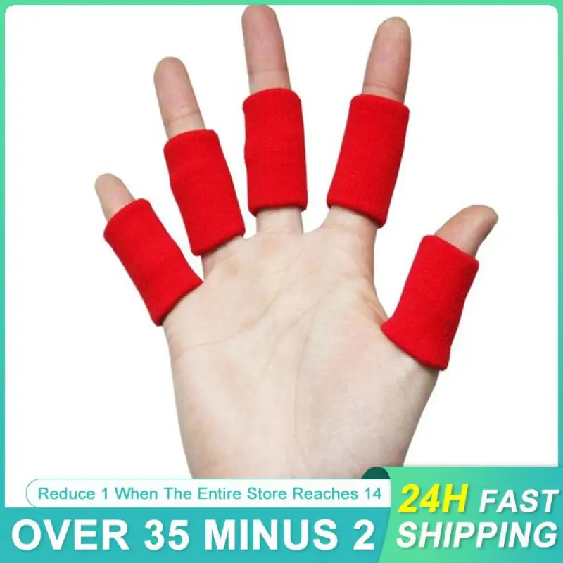 

10 Pcs Breathable Nylon Finger Protectors Comfortable Professional Sports Soft Basketball Safety Protection Elastic Finger Tape
