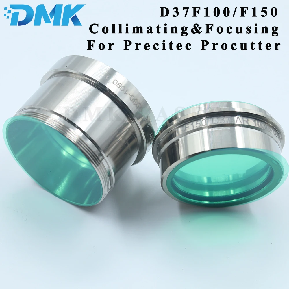 DMK Fiber Laser Collimating&Focusing Lens D37 F100 F150mm with Lens Holder for Procutter Laser Cutting Head
