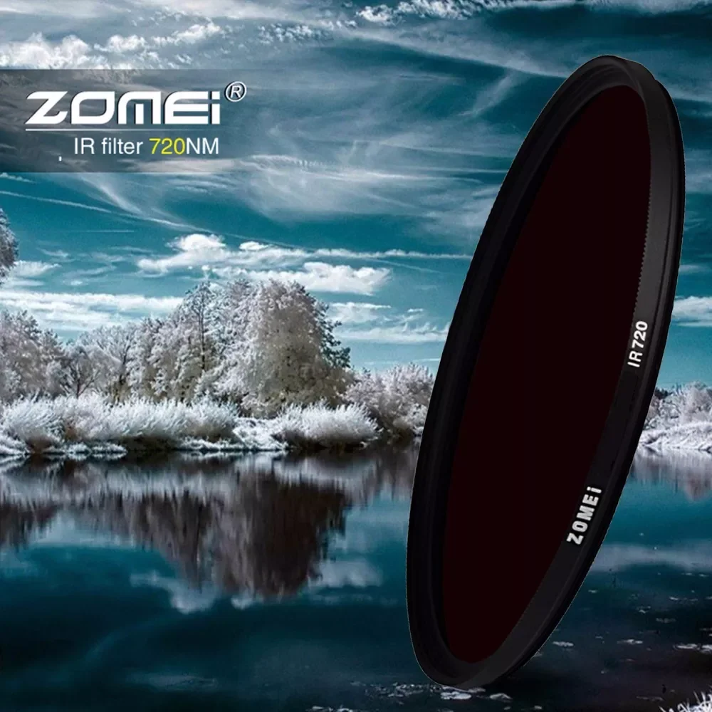 

Zomei Infrared IR filter 680nm 720nm 760nm 850nm 950nm IR filter 37mm 49mm 52mm 58mm 67mm 72mm 82mm for SLR DSLR camera lens