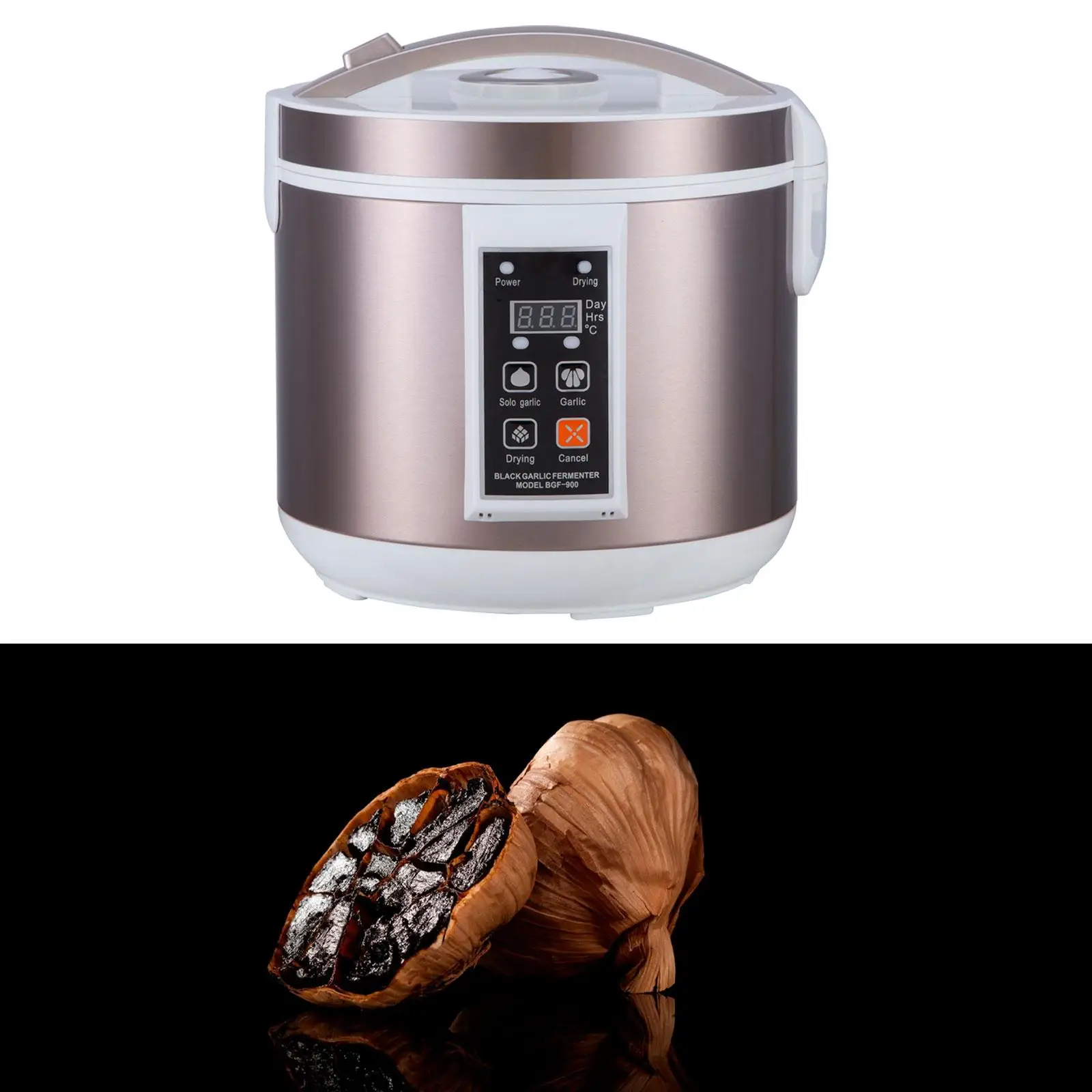 

Кастрюля для брожения чеснока, многофункциональная чёрная для быстрого брожения чеснока, 6 л, для ресторана, кухни, дома