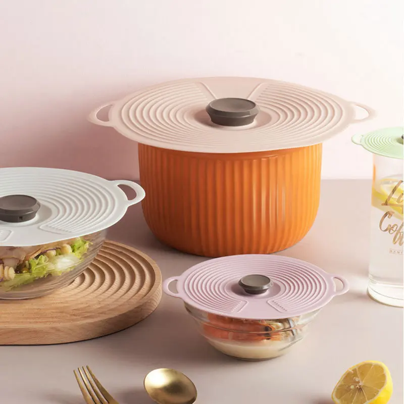 

1PC Silicone Cooking Pot Pan Lid Cooking Tools Fresh Keeping Reusable Food Wrap Multifunction Microwave Bowl Cover