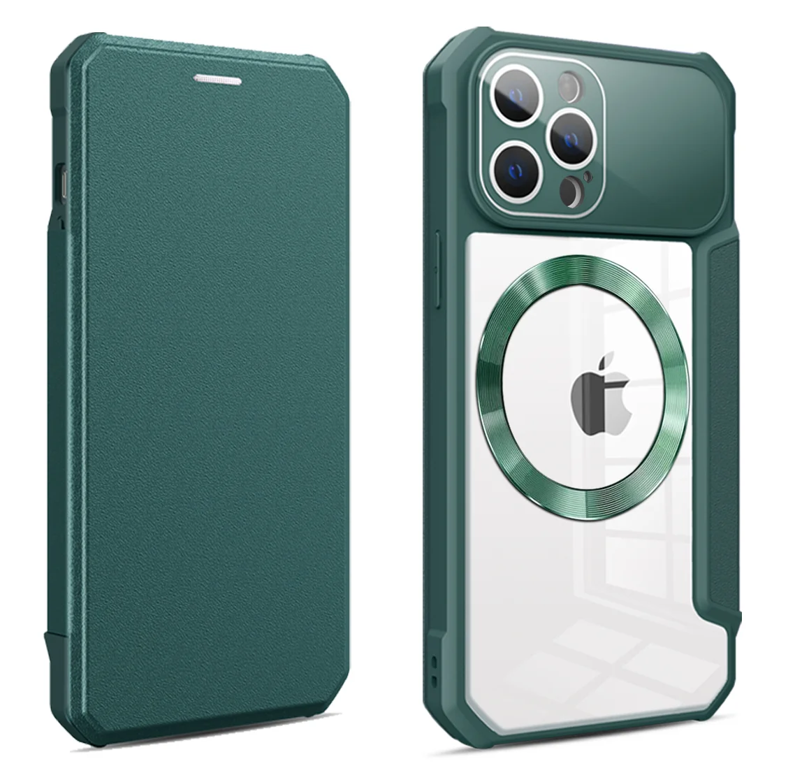 

Роскошный Магнитный кожаный флип-чехол Magsafe для iPhone 13 14 12 11 Pro Max, чехол с подставкой и отделением для карт