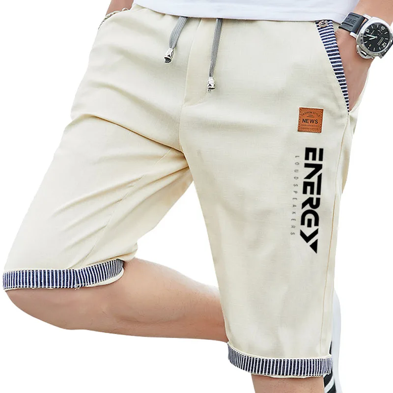 

Fashion Quick Dry Short Summer Casual Beach Straight Shorts Drawstring Short Pants Sportwear Pants Men Breeches