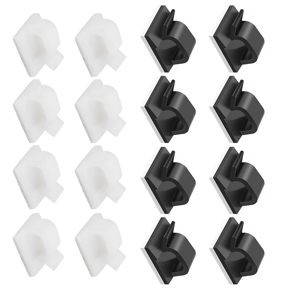 

60Pcs Useful Self Adhesive Hook Wire Cord Clips for Desktop Home Office