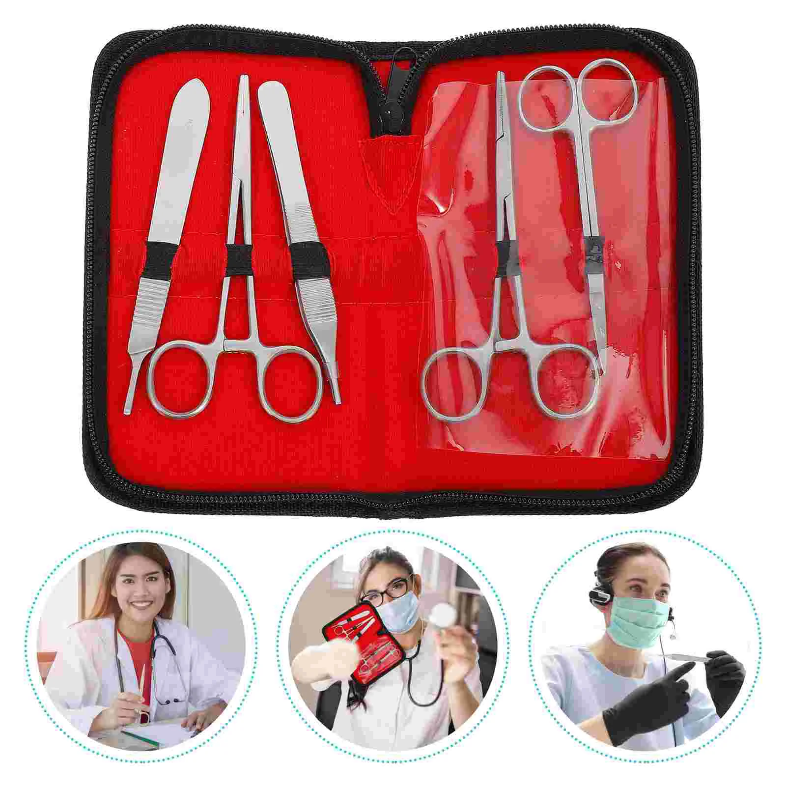 

1 Set Suture Practice Tools Suture Exercising Tool Practical Student Trainer Kit Biology Veterinary