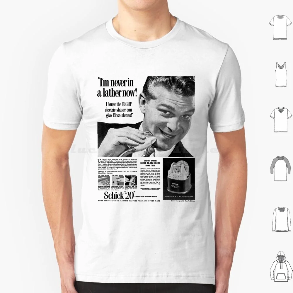 Schick Electric Shaver-Advert T Shirt Cotton Men Women Diy P