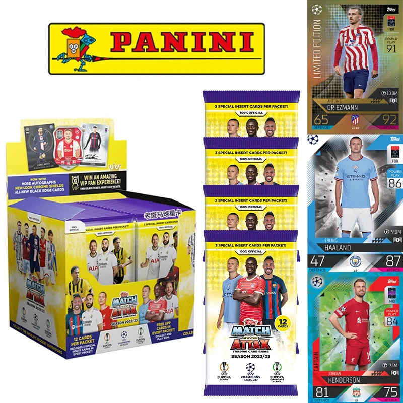 

Panini 2022-23 Topps Match Attax Game Edition Uefa Champions League Star Card Box Card toys Fans Collection card Christmas gift