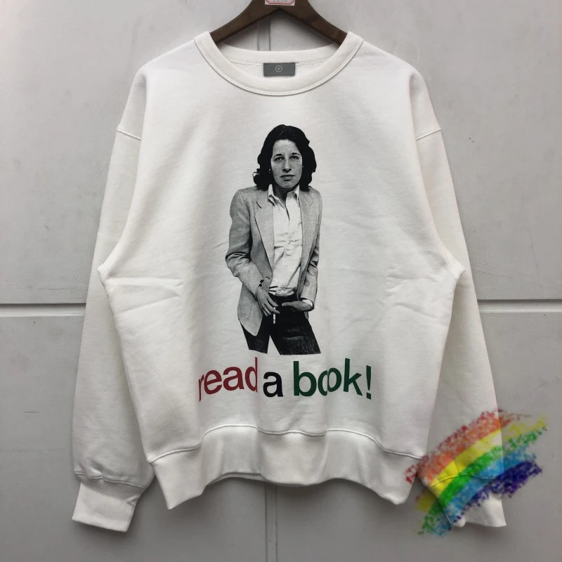 

2021FW Plus Velvet Portrait Printing Sweatshirts Men Women High Quality Fashion Casual Thickened Crewneck