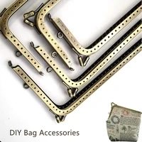 l shape metal kiss clasp lock for purse bronze smooth diy frame mouth clasp for wallet women clutch bag accessories