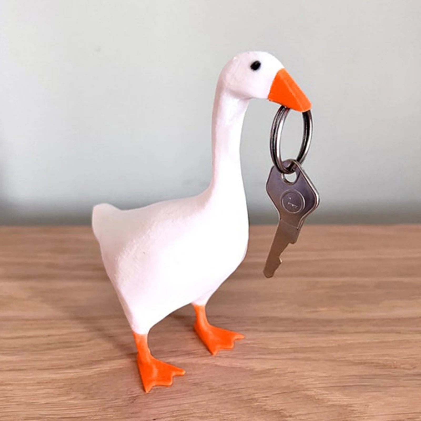 

Magnetic Duck Statue Cute Resin Key Storage Rack Vivid Animal Figurines Well Made Key Holder For Home Statues Art Decor Ornament