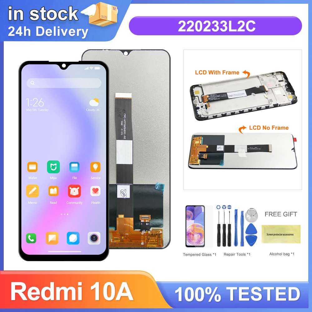 Экран для pantalla Xiaomi Redmi 10A 220233 L2C 220233 L2G ЖК-дисплей ...