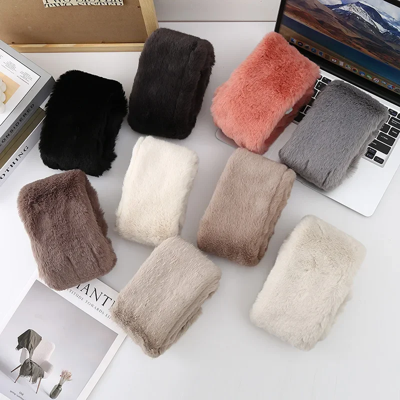 Студенческий зимний теплый утолщенный шейный платок с перекрестным воротником