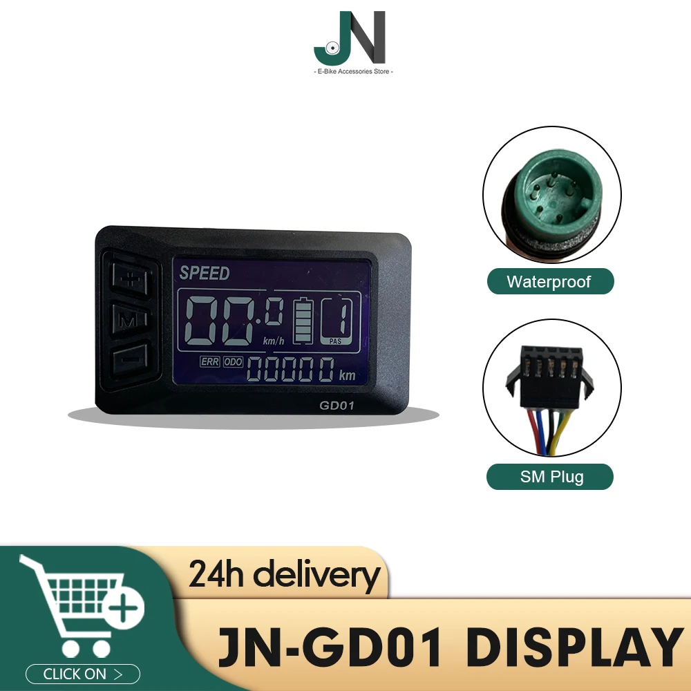 

Ebike 36 в 48 в JN LCD GD01 дисплей SM Julet водонепроницаемый для JN контроллера 250 Вт-3000 Вт Elecrtic велосипедная втулка