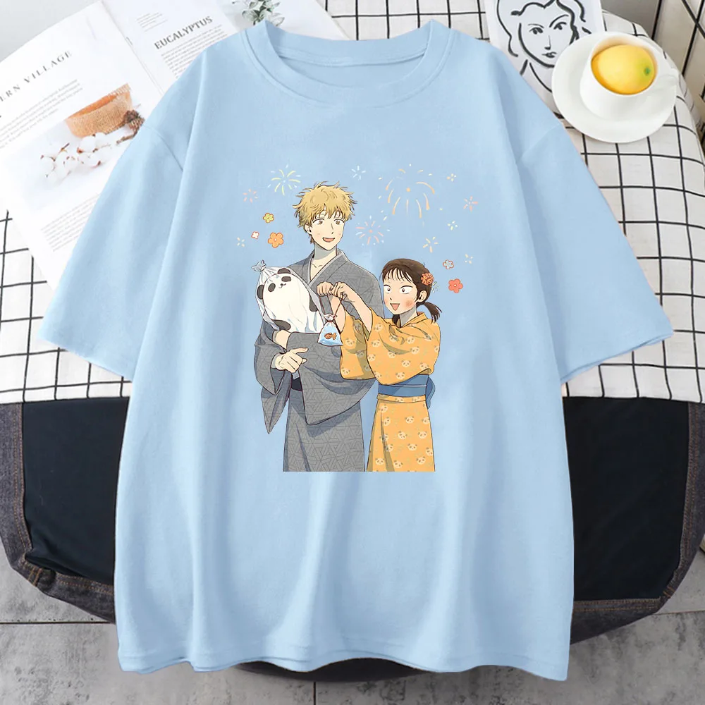 

Skip and Loafer T-shirt 100% Cotton Vintage Print Shirts Casual Couples Tshirt Aesthetic Graphic T Shirt Anime Short Sleeve
