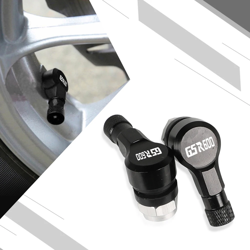 Motorcycle car accessories 90 Degree Tire Valve Stem Caps Covers Aluminum For suzuki GSR600 gsr 600 2006 2007 2008 2009-2011