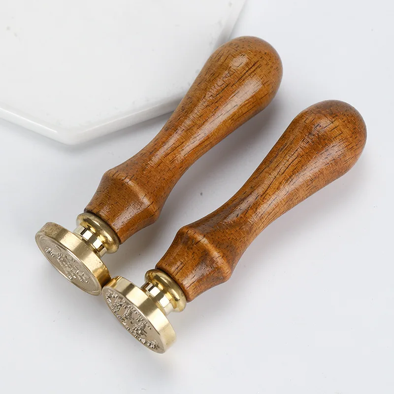 Рождественский воск искусственная голова с деревянной ручкой ретро Санта-Клаус