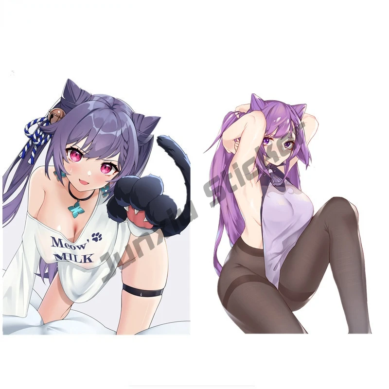 

Keqing Genshin Impact Vinyl Car Sticker Laptop Phone Bumper Decal Camper Window Trunk Guitar Cover scratches Exterior KK13x11cm