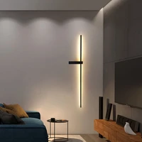 modern ambient nordic warm light long strip wall lamp simple led sconce lamp for living room staircase aisle bedroom lamp