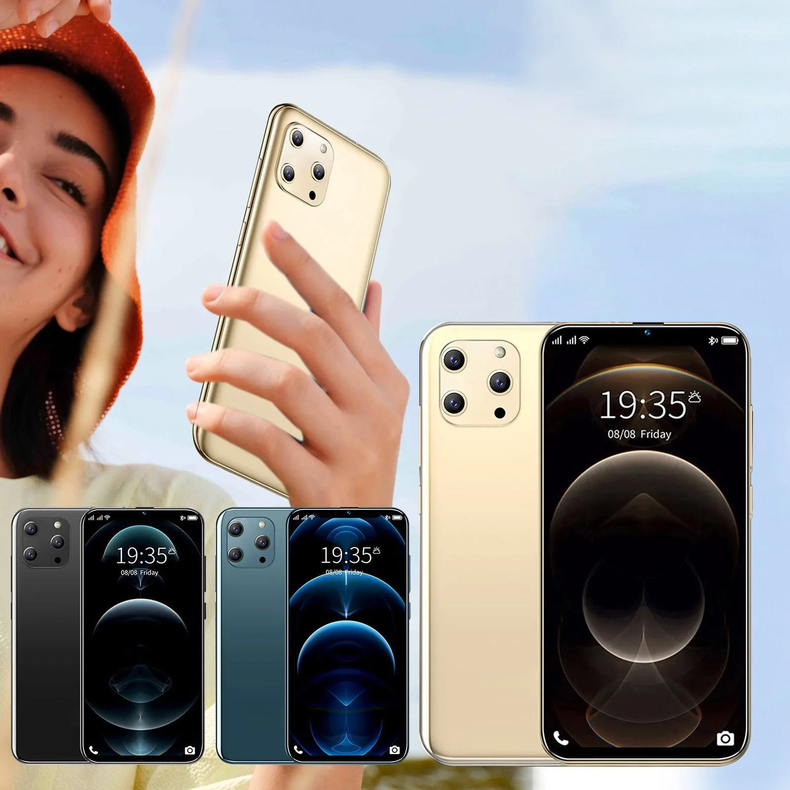 

I12Pro Max смартфон с 5,5-дюймовым дисплеем, ОЗУ 2 Гб, ПЗУ 16 Гб, 7,2 мАч