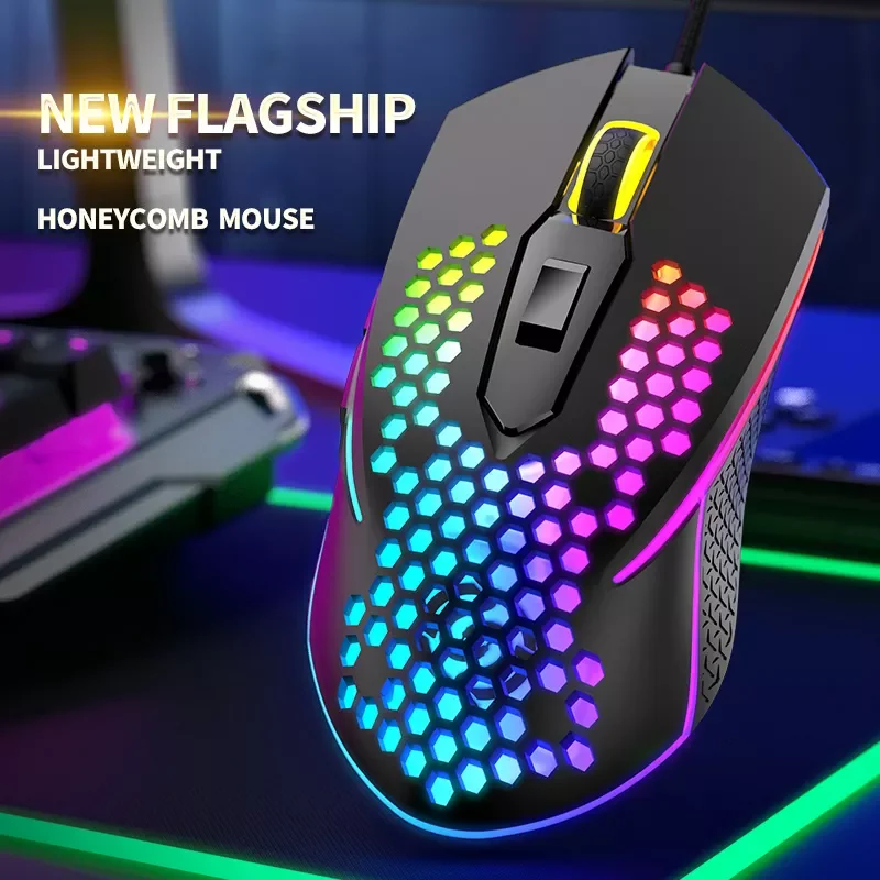 

LED Glow Wired Mouse Profession Gaming Mouse 3200 DPI Optical USB Computer Mouse 6 Buttons Ergonomics Mouse For PC laptops