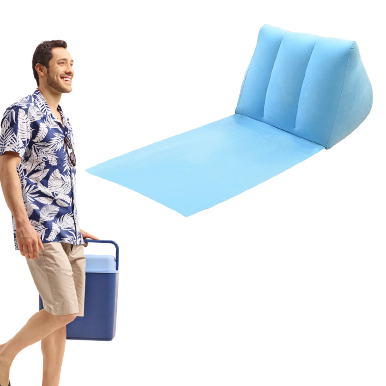 

Надувной Пляжный коврик, складная мягкая подушка, праздничный кемпинг, отдых, шезлонг, подушка для спины, Воздушная кровать, матрас для путе...