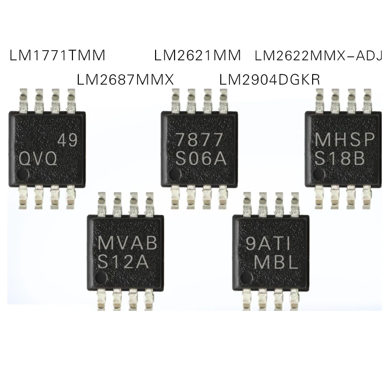 

1PCS LM1771TMM LM2904DGKR LM2621MM LM2622MMX-ADJ LM2687MMX