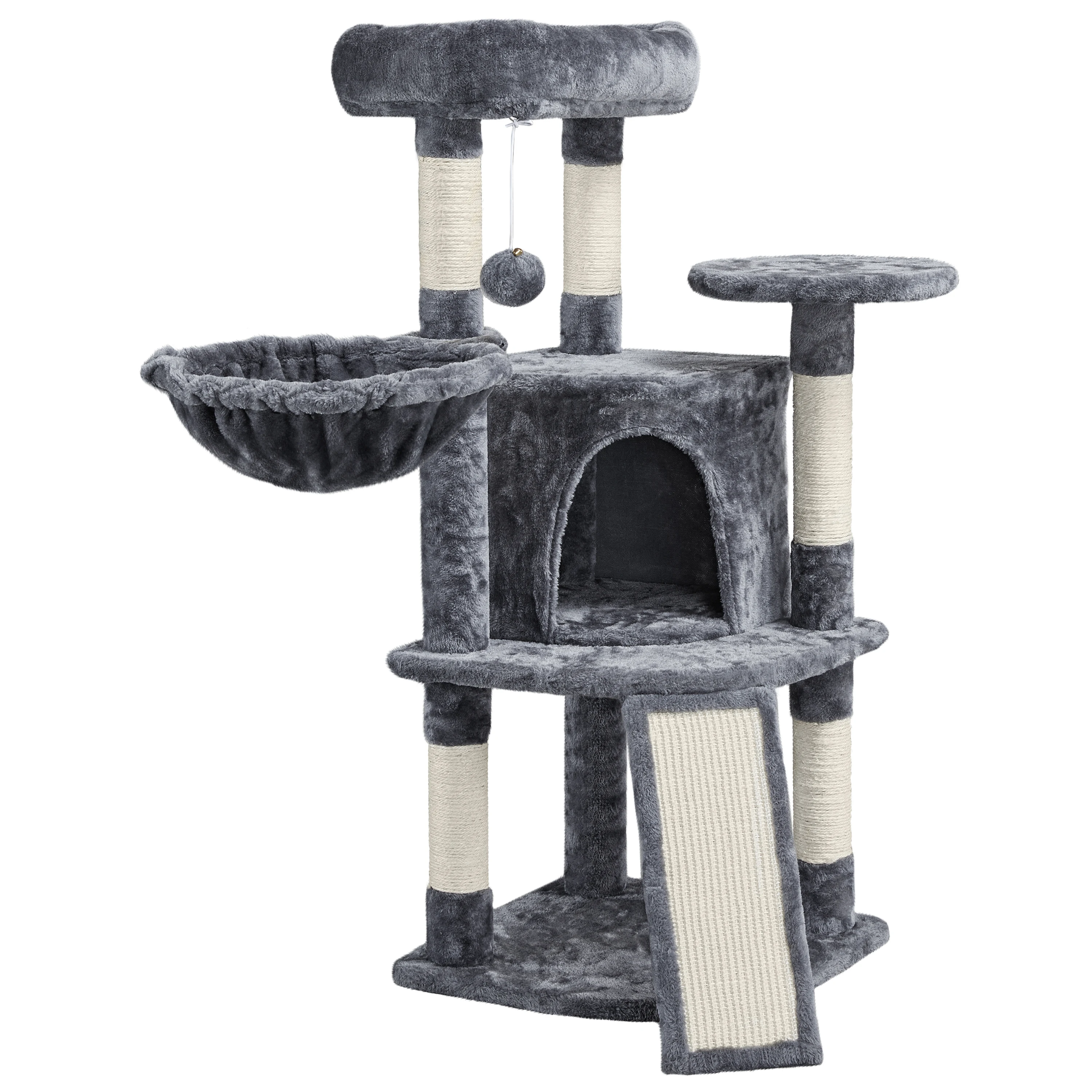 

Free Shipping Professional Cat Tree for Small Medium catsDark Gray